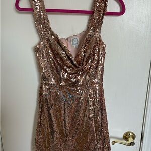 Rose Gold Sequin Dress